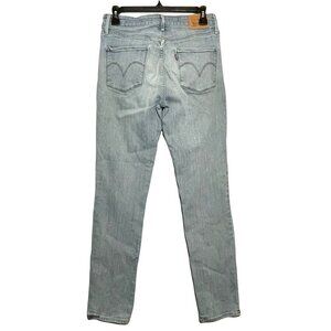 Levis Mid Rise Skinny Jeans Women Size 29 W29xL32 Light Faded Blue Wash Stretchy